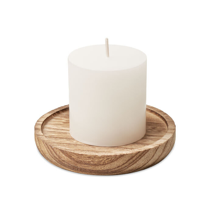 Porta velas de madera