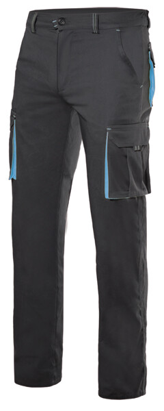 Pantalón stretch bicolor multibolsillos 240 gr