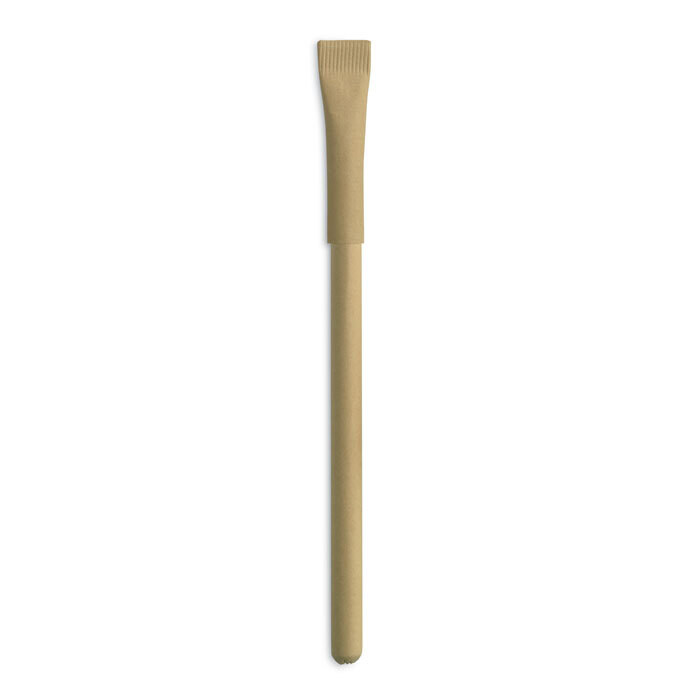 Bolígrafo con tapón de cartón reciclado