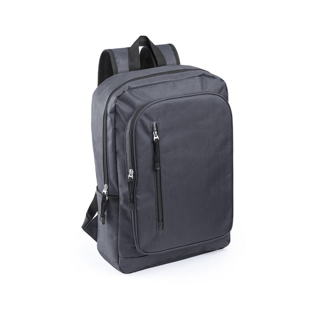 Mochila de poliéster, Color del artículo: Gris