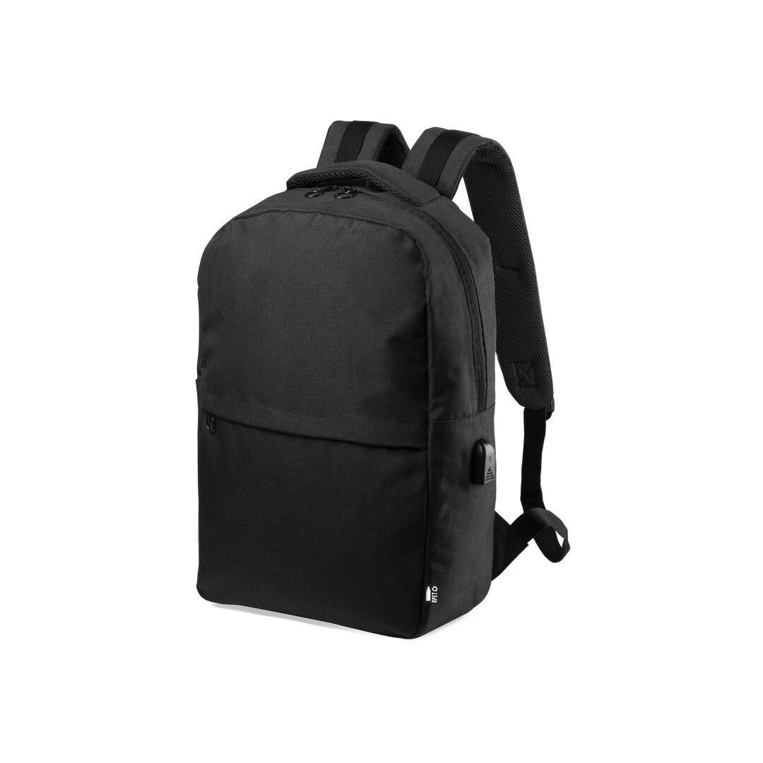 Mochila de negocios en RPET, Color del artículo: Negro