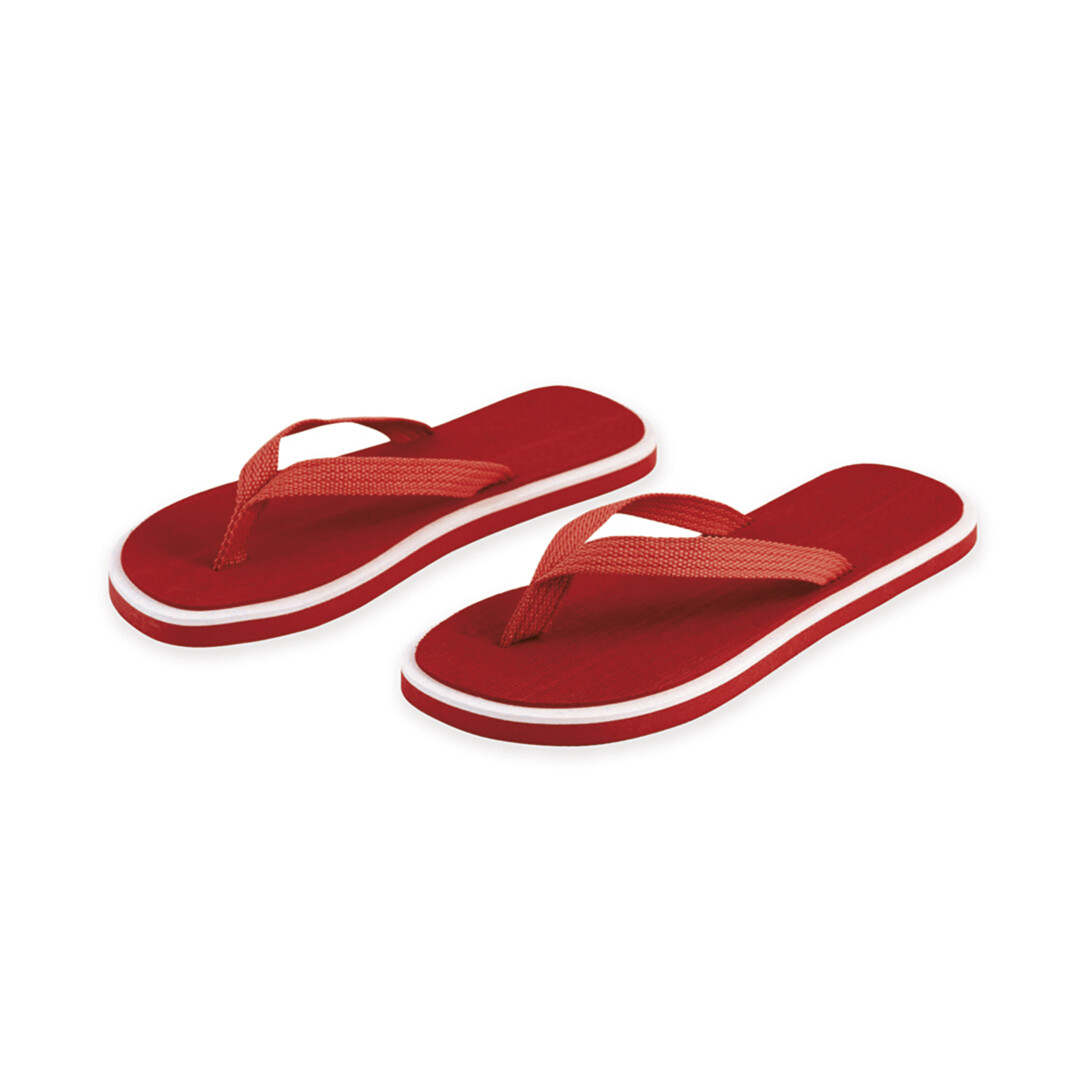 Chanclas con suela de EVA, Color del artículo: Rojo
