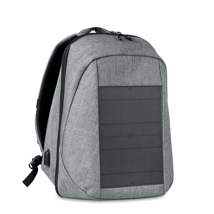 Mochila con cargador solar en poliéster 600D