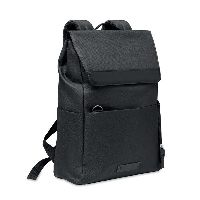Mochila de RPET con botón snap magnético