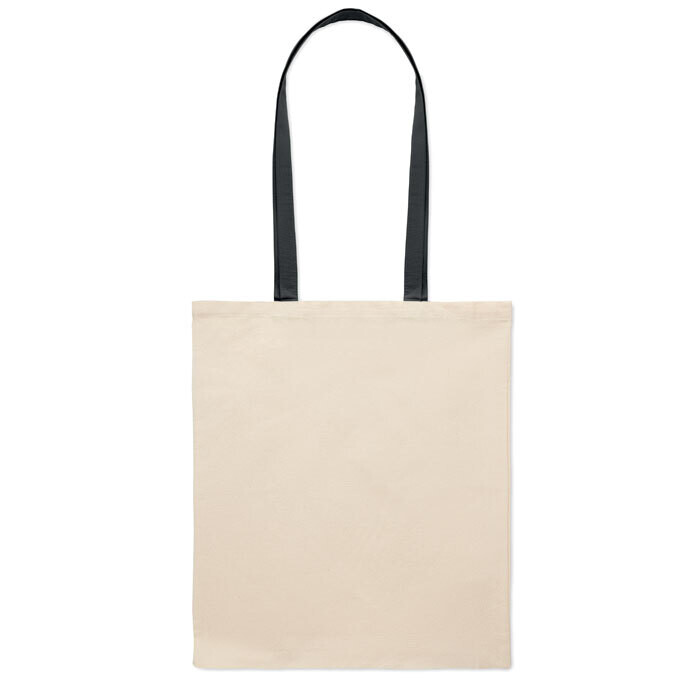 Bolsa de la compra en algodón 140gr, Color del artículo: Negro