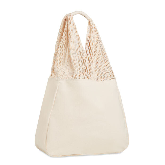 Bolsa de algodón con asas largas