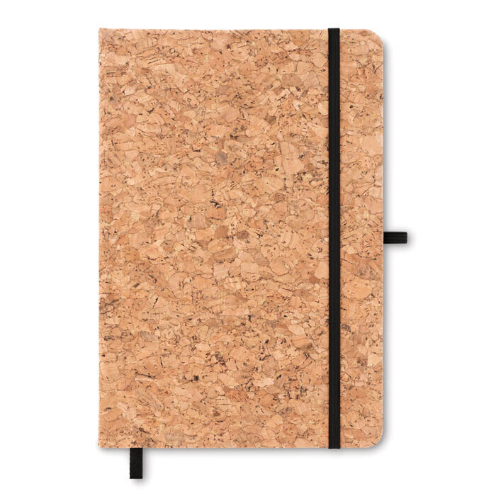 Libreta A5 con tapa de corcho, Color del artículo: Negro
