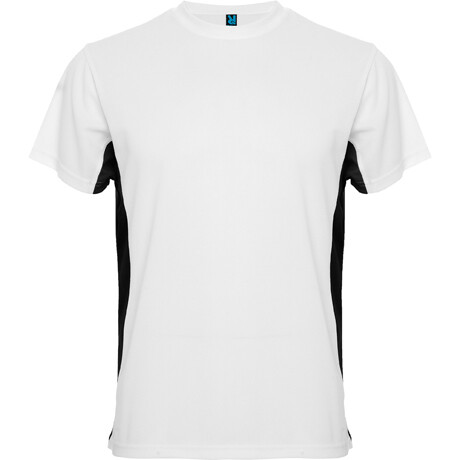 Camiseta técnica de manga corta, Color del artículo: Blanco/Negro