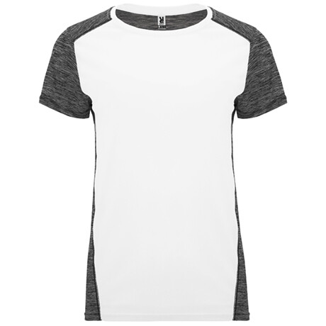 Camiseta técnica de manga corta, Color del artículo: Blanco/Negro