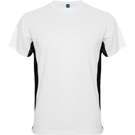 Camiseta técnica de manga corta, Color del artículo: Blanco/Negro