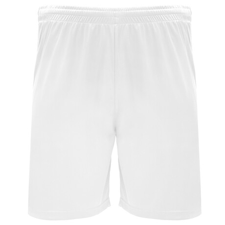 Pantalón corto deportivo con cinturilla elástica, Color del artículo: Blanco