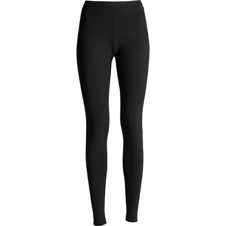 Leggins con cinturilla elàstica y costuras laterales, Color del artículo: Negro