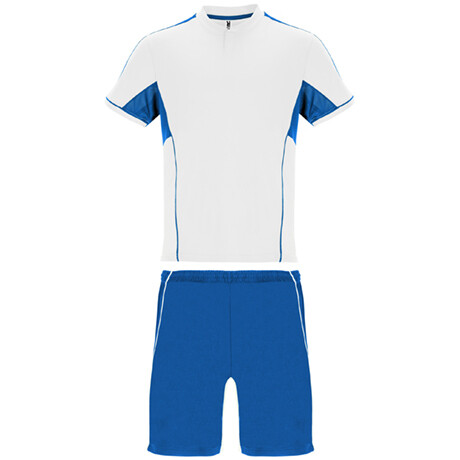Conjunto deportivo unisex de tres tejidos, Color del artículo: Blanco/Royal