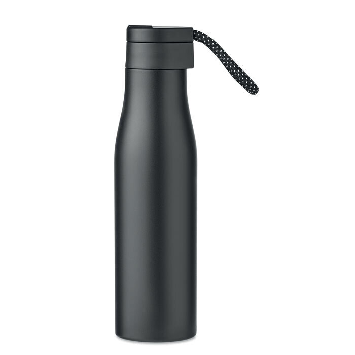 Botella de doble pared de acero inox.