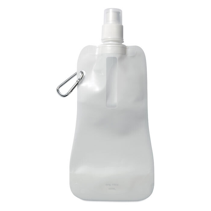 Botella de agua plegable, Color del artículo: Blanco