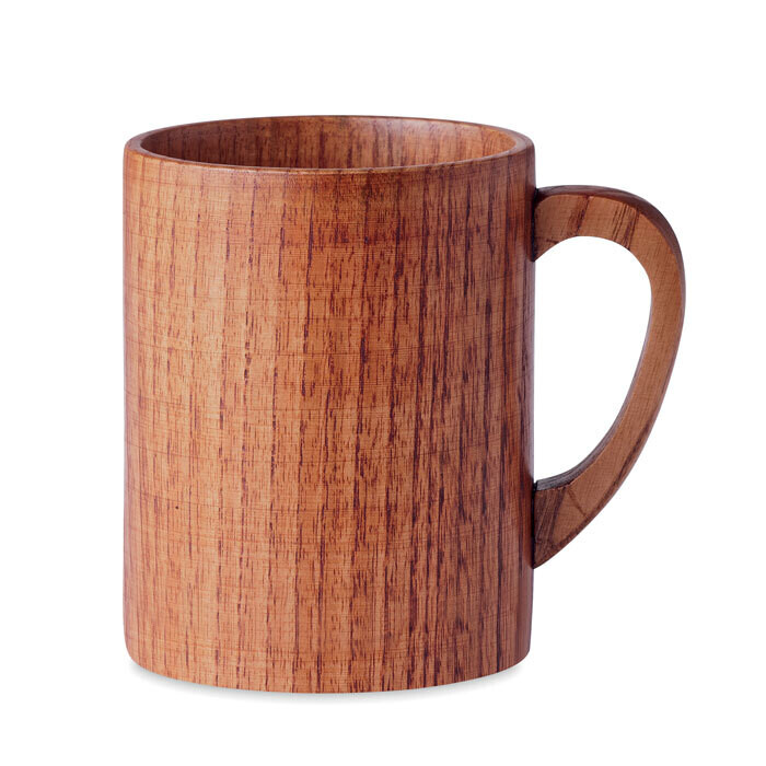 Taza de madera de roble