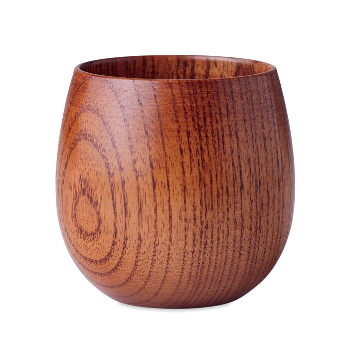 Vaso de madera de roble