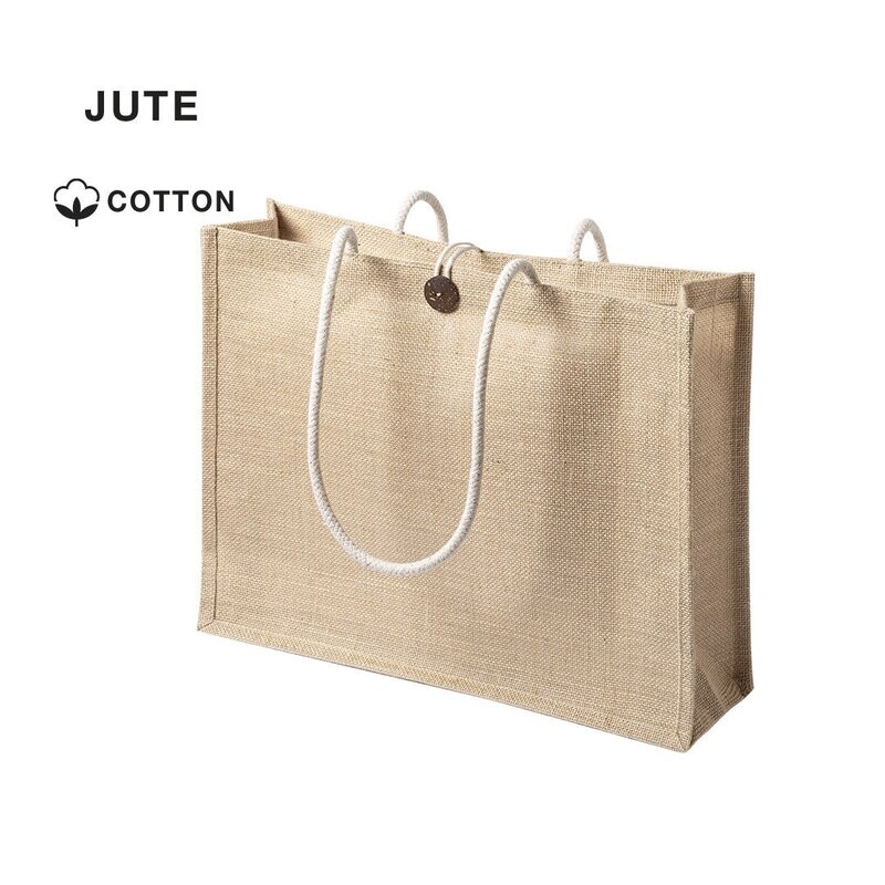 Bolsa de línea nature en yute laminado