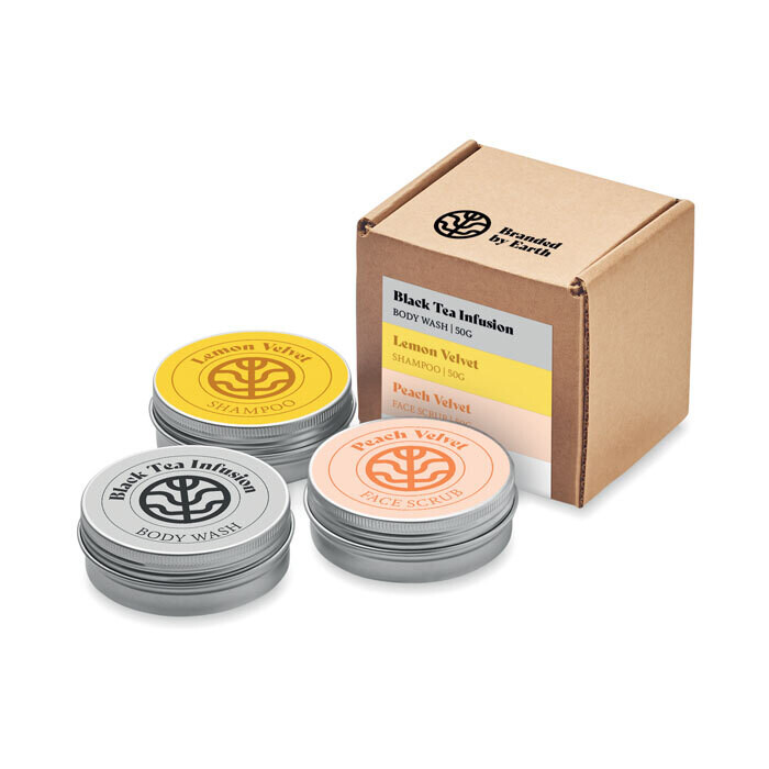 Set de belleza small vegano de viaje Branded by Earth