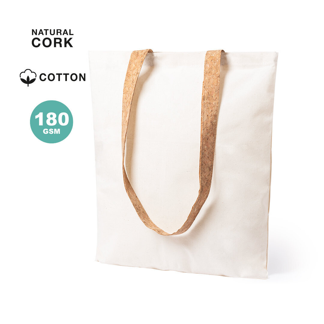 Tote bag de algodón 180gr asas de corcho