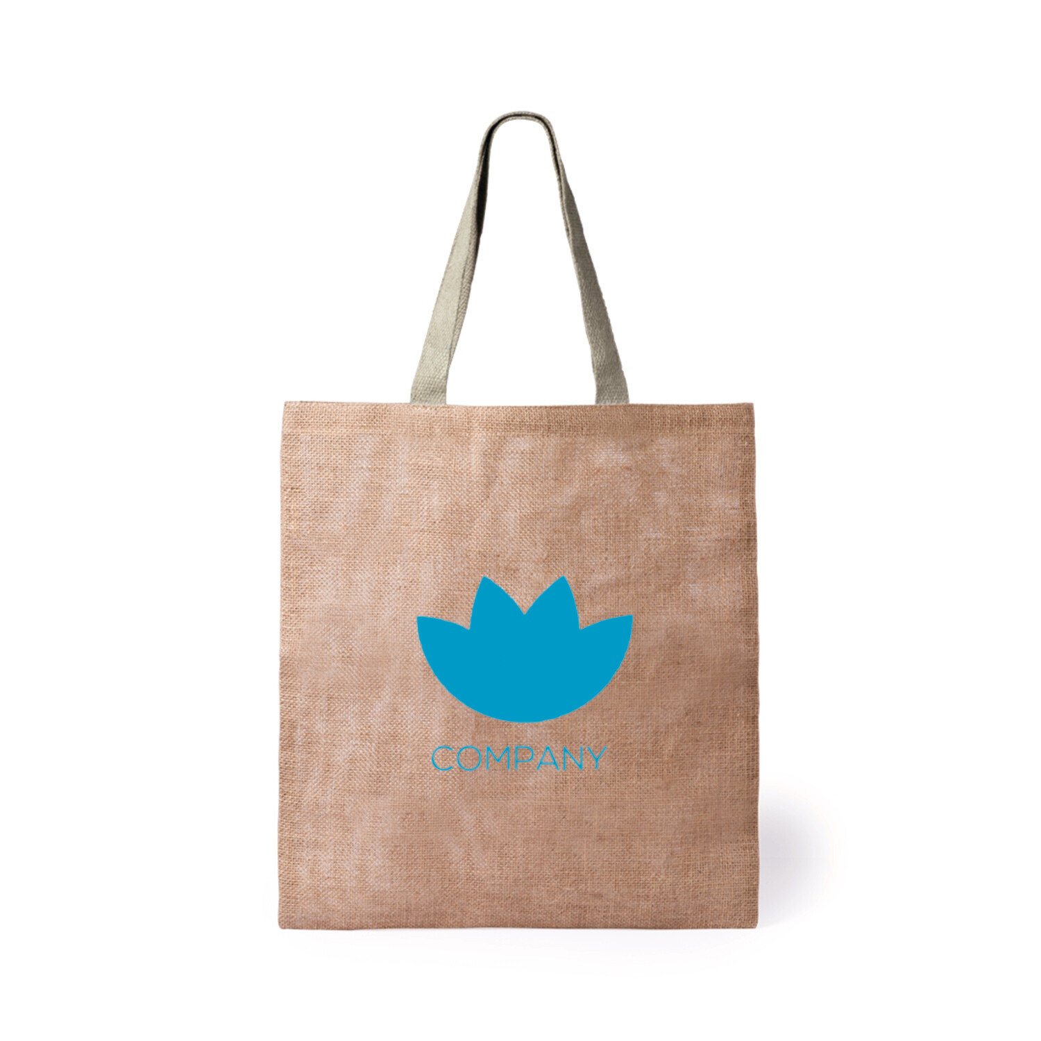 Tote bag de yute asas largas, Talla: 1 color (min 50 uds)