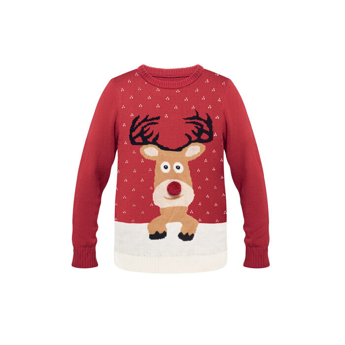 Jersey de Navidad Reno rojo