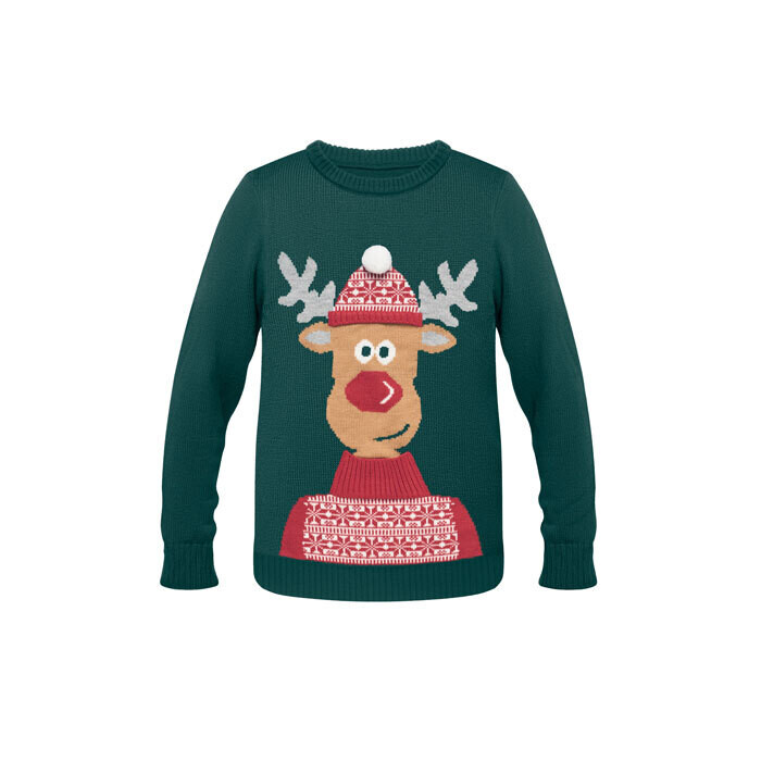 Jersey de Navidad Reno verde