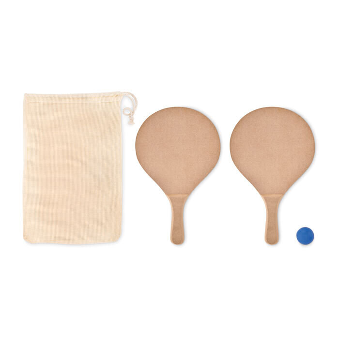 Juego de  2 palas tenis playa