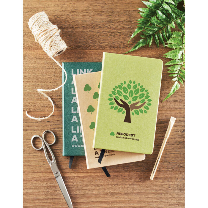 Libreta A5 tapa rigida con semillas