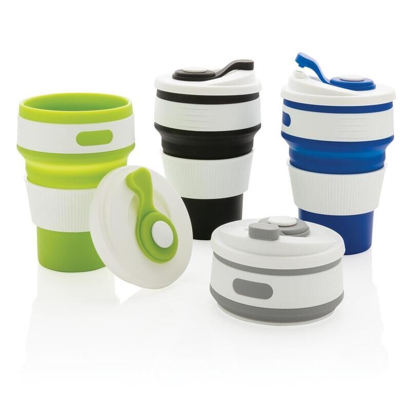 Taza plegable de silicona 350ml