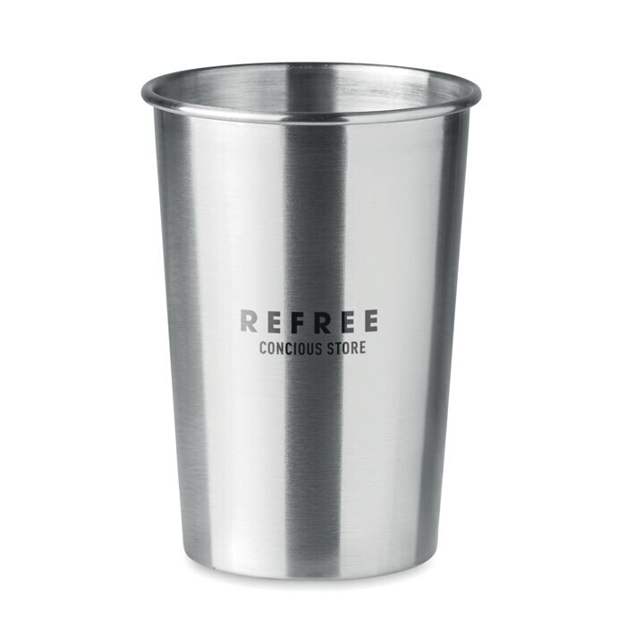 Vaso de acero inoxidable 350ml, Logotipo: Láser(min.25uds)