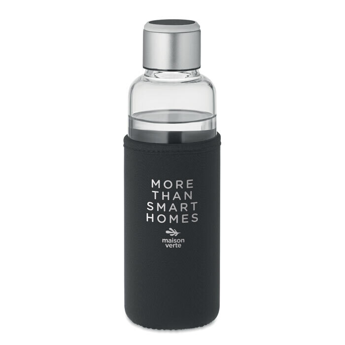 Botella de Tritan tapon acero aviso hidratacion y funda neopreno, Talla: 1 Color (min. 25 uds.)