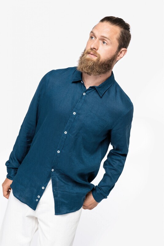 Camisa de lino de hombre