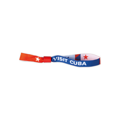 Pulsera de poliéster bordada