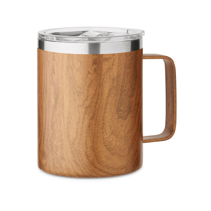 Taza de doble pared de acero reciclado Taza de doble pared de acero reciclado