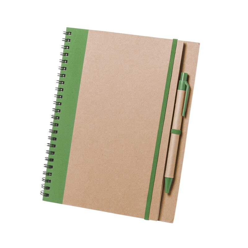 Libreta de anillas de cartón reciclado
