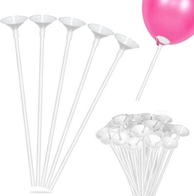 Varilla y cierre para globo (250 uds)