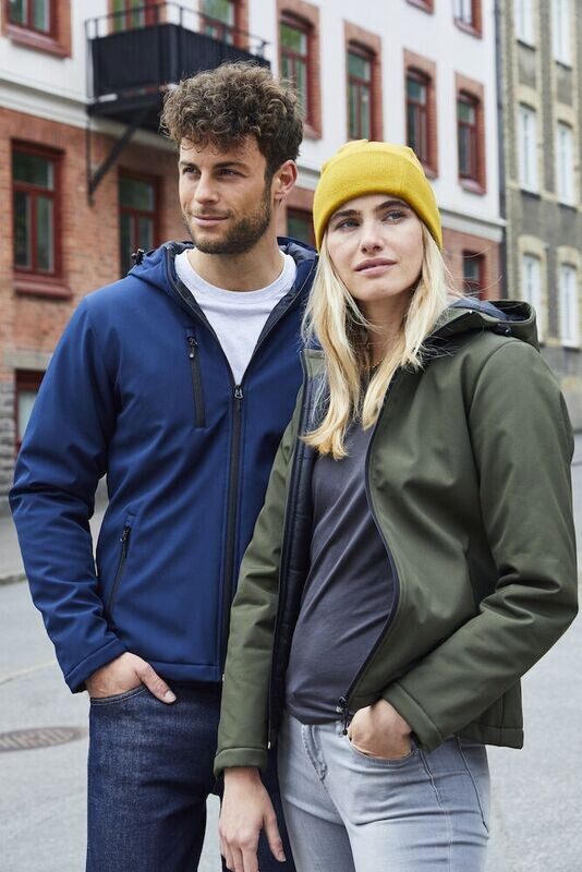 Chaqueta Softshell acolchada con capucha