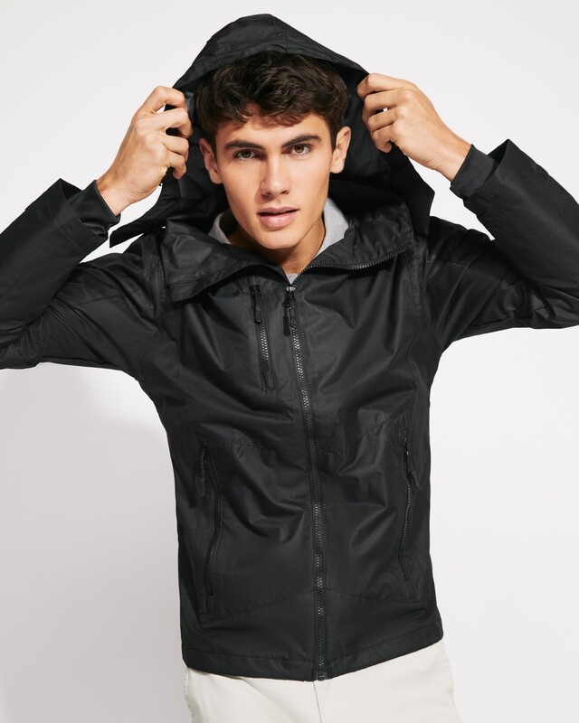 Chaqueta impermeable en cuadrillé