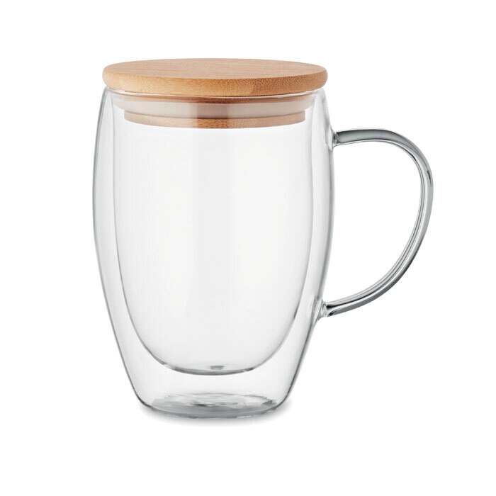 Taza de vidrio borosilicato