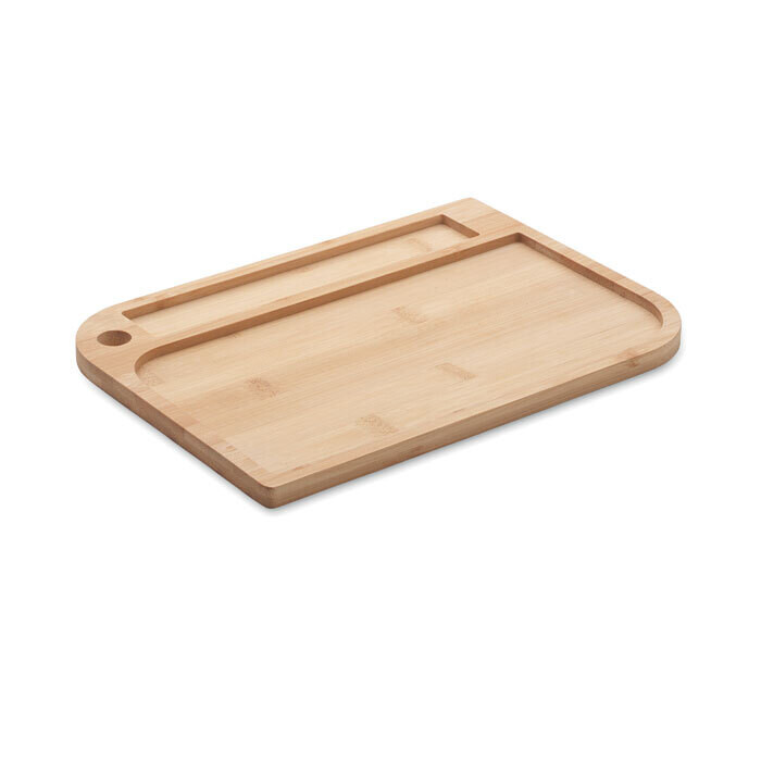 Plato para comida en bambú