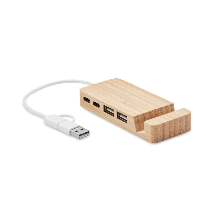 Hub USB-C/A de 4 puertos