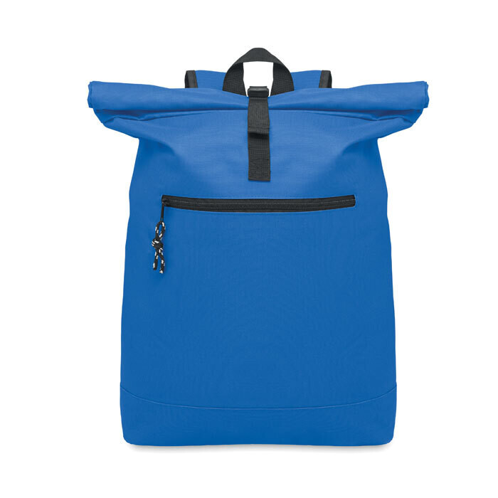 Mochila de poliéster con cierre roll top
