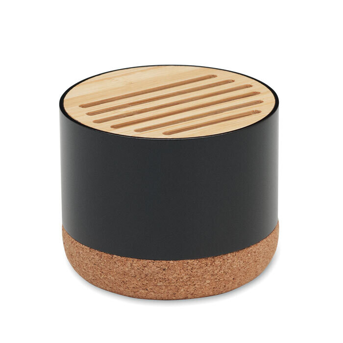 Altavoz inalámbrico con base de corcho