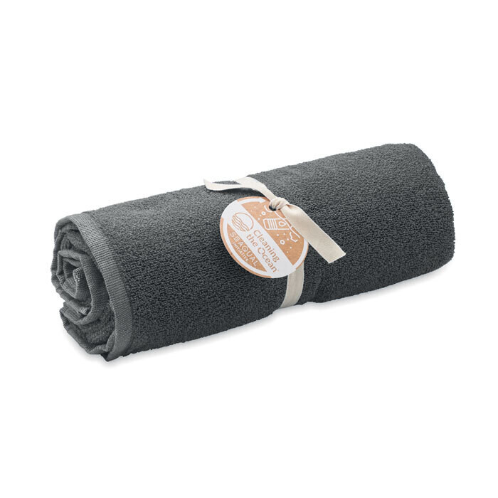 Toalla jacquard de tejidos reciclados