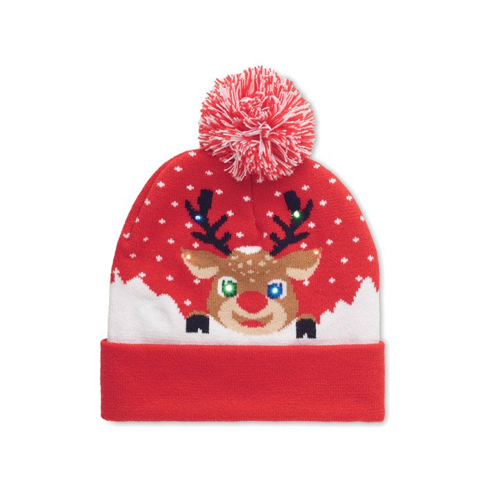 ​Gorro de punto navideño con luz de 6 LED