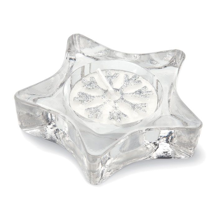 ​Porta velas de cristal en forma de estrella