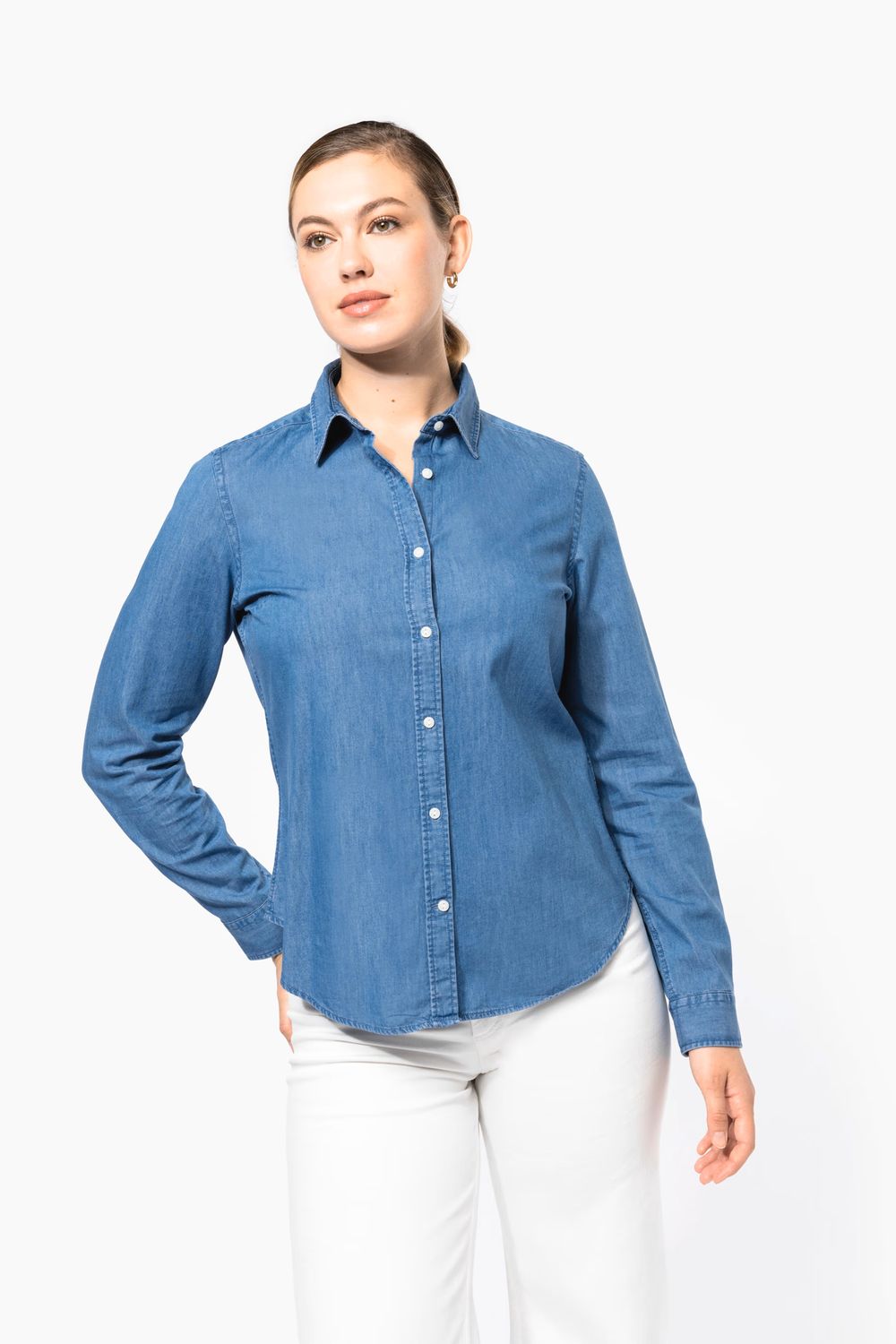 Camisa denim mujer