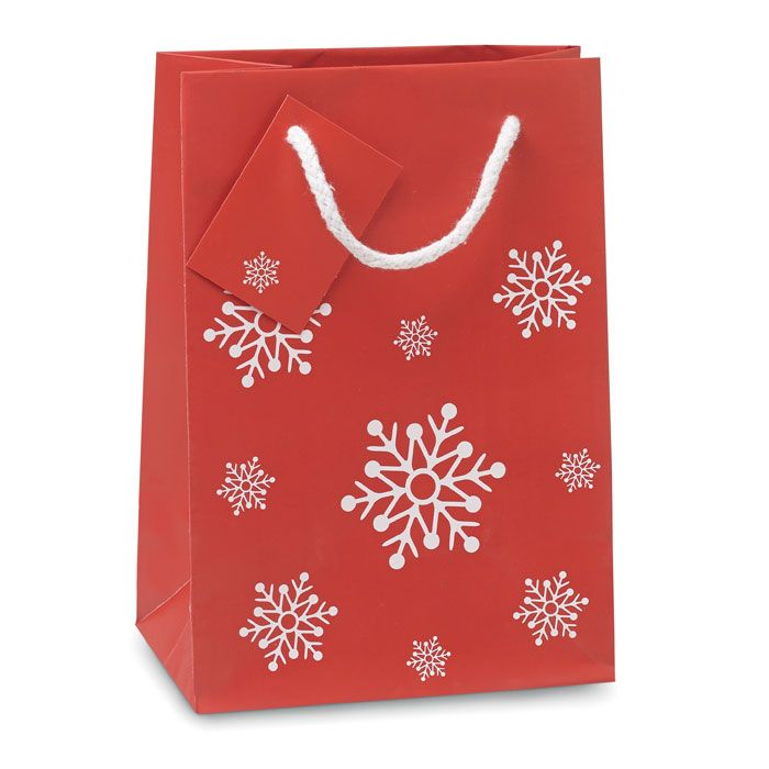 ​Bolsa pequeña con estampado con copos de nieve