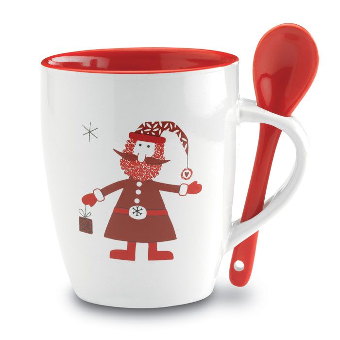 ​Taza de cerámica 250ml con cuchara